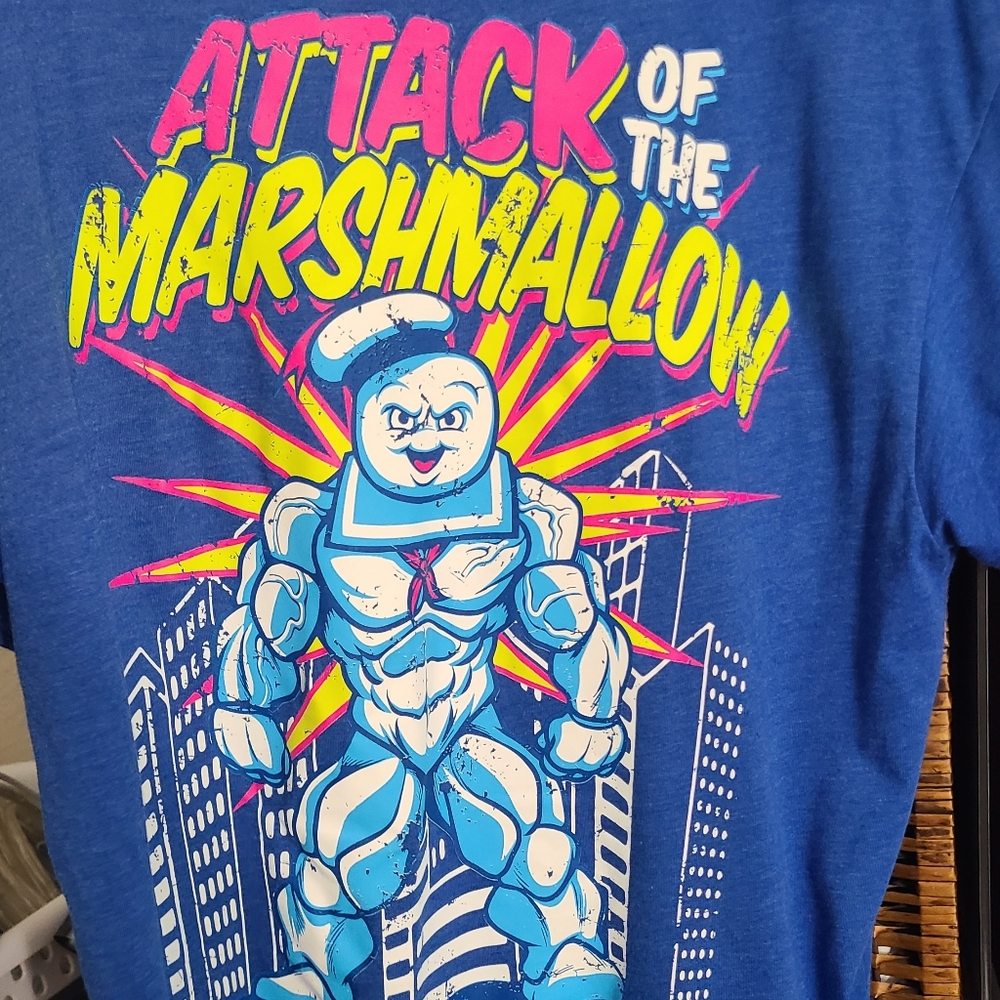 Super Fresh Attack Of the Marshmallow Mens Large T